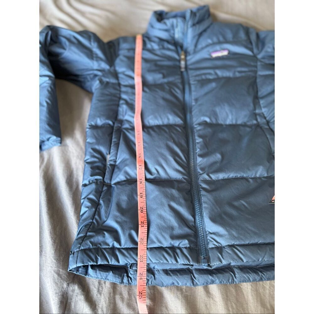 Patagonia Vintage Goose Down Blue Puffer Jacket Boys  Medium - Picture 5 of 13